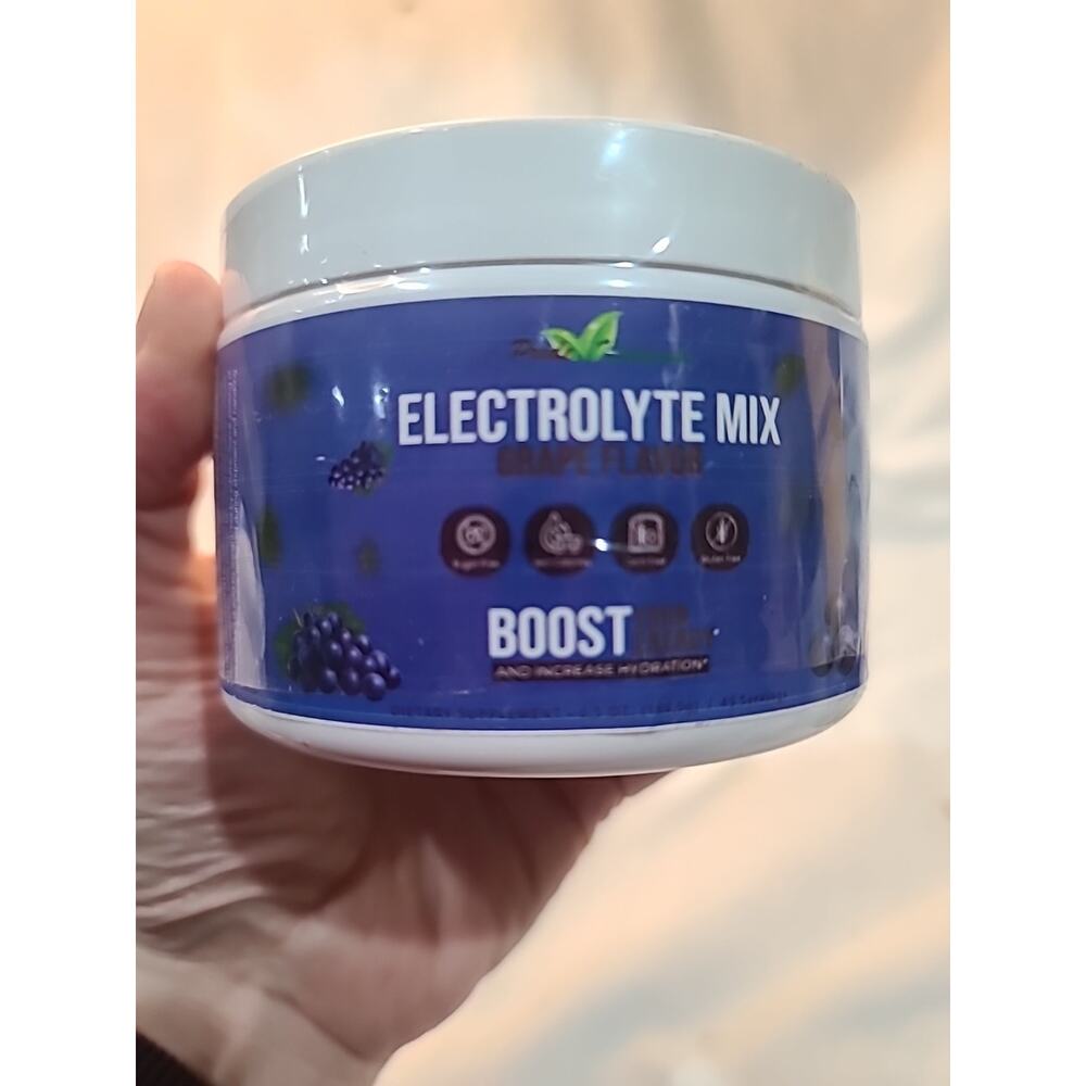 Electrolyte Drink Mix Hydration Powder Keto Vegan Sugar-Free 6.5 Ounce Grape 45